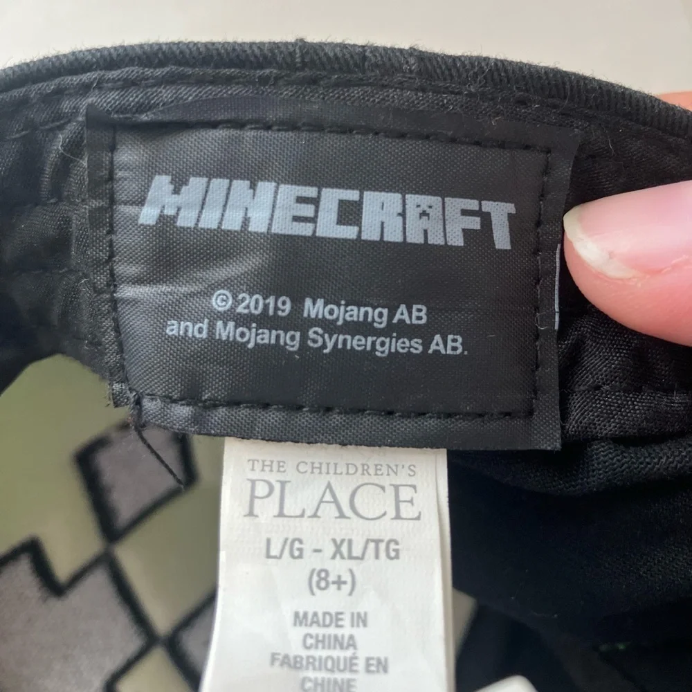 Hat Minecraft Junior Size‎ Adjustable Used Clean